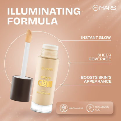 MARS Cosmetics God's Glow Illuminator - 05 - Caramel - Distacart