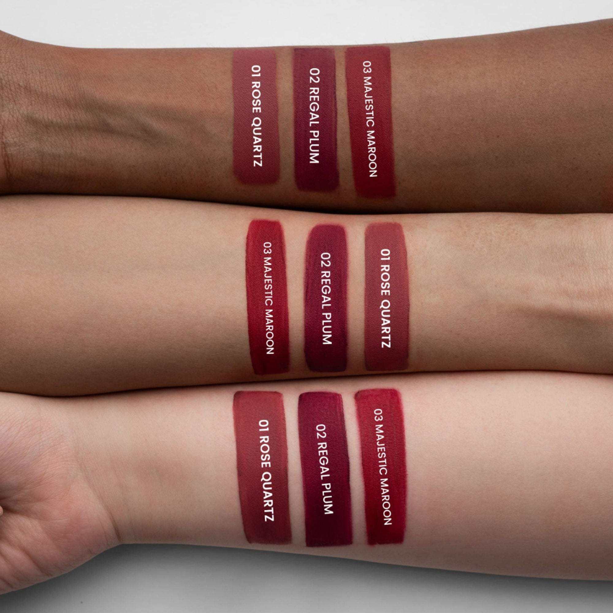 MARS Cosmetics Queen Of Mattes Reds & Maroons Liquid Lipsticks - Plums Maroons - Distacart