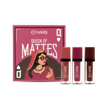 MARS Queen Of Mattes Reds & Maroons Liquid Lipsticks - All Rounder