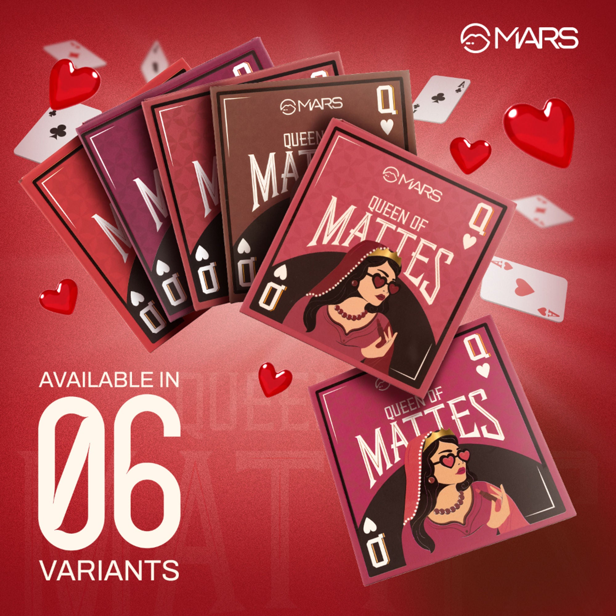 MARS Cosmetics Queen Of Mattes Reds & Maroons Liquid Lipsticks - All Rounder - Distacart