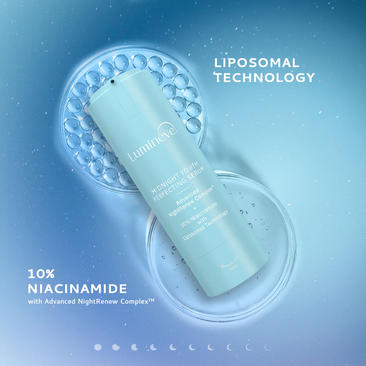 Lumineve 10% Niacinamide Serum for Uneven Skin Tone & Pigmentation with NightRenew Complex - Distacart