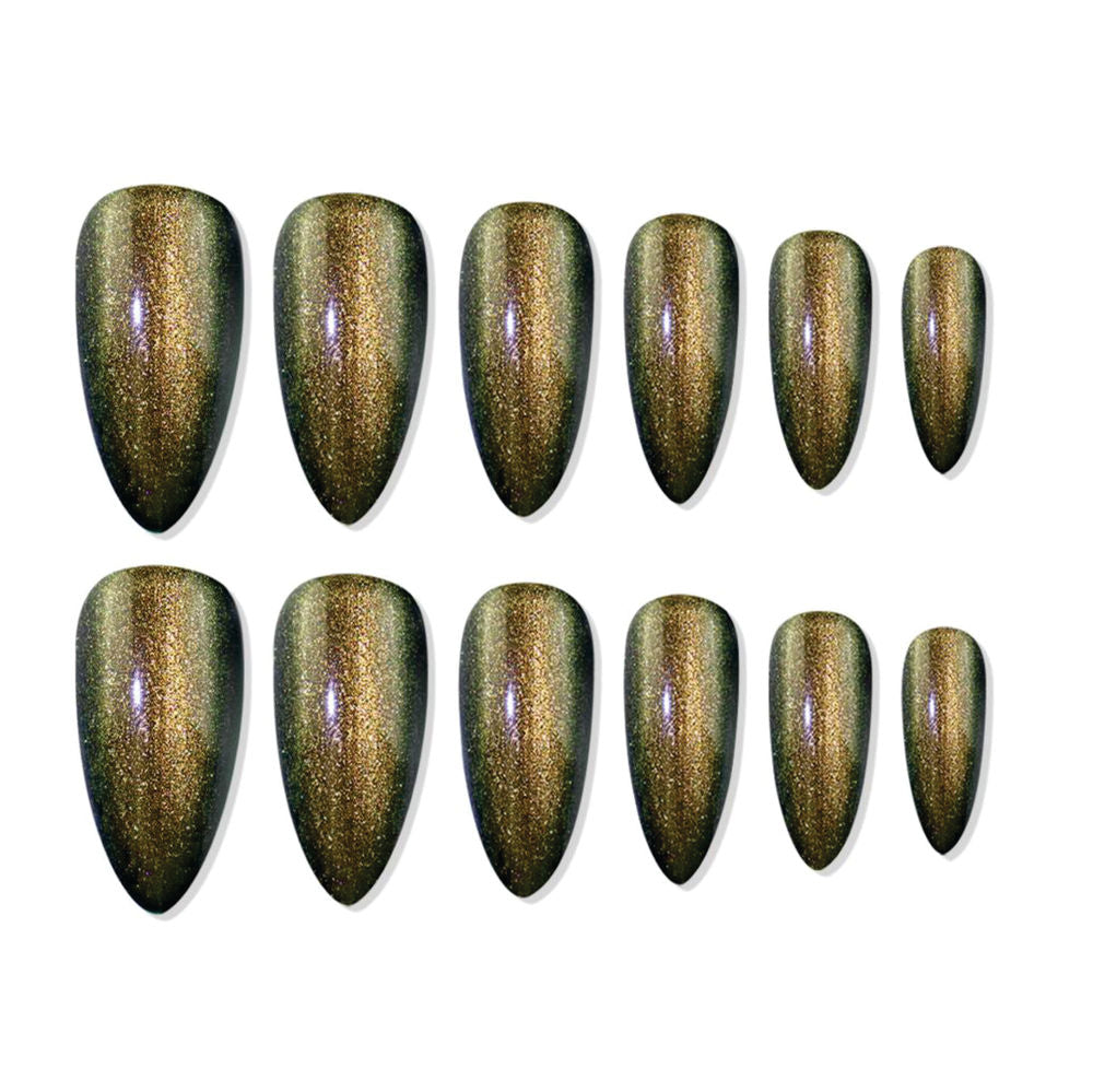 shills professional reusable press on nails log almond spn694