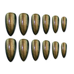Thumbnail for shills professional reusable press on nails log almond spn694
