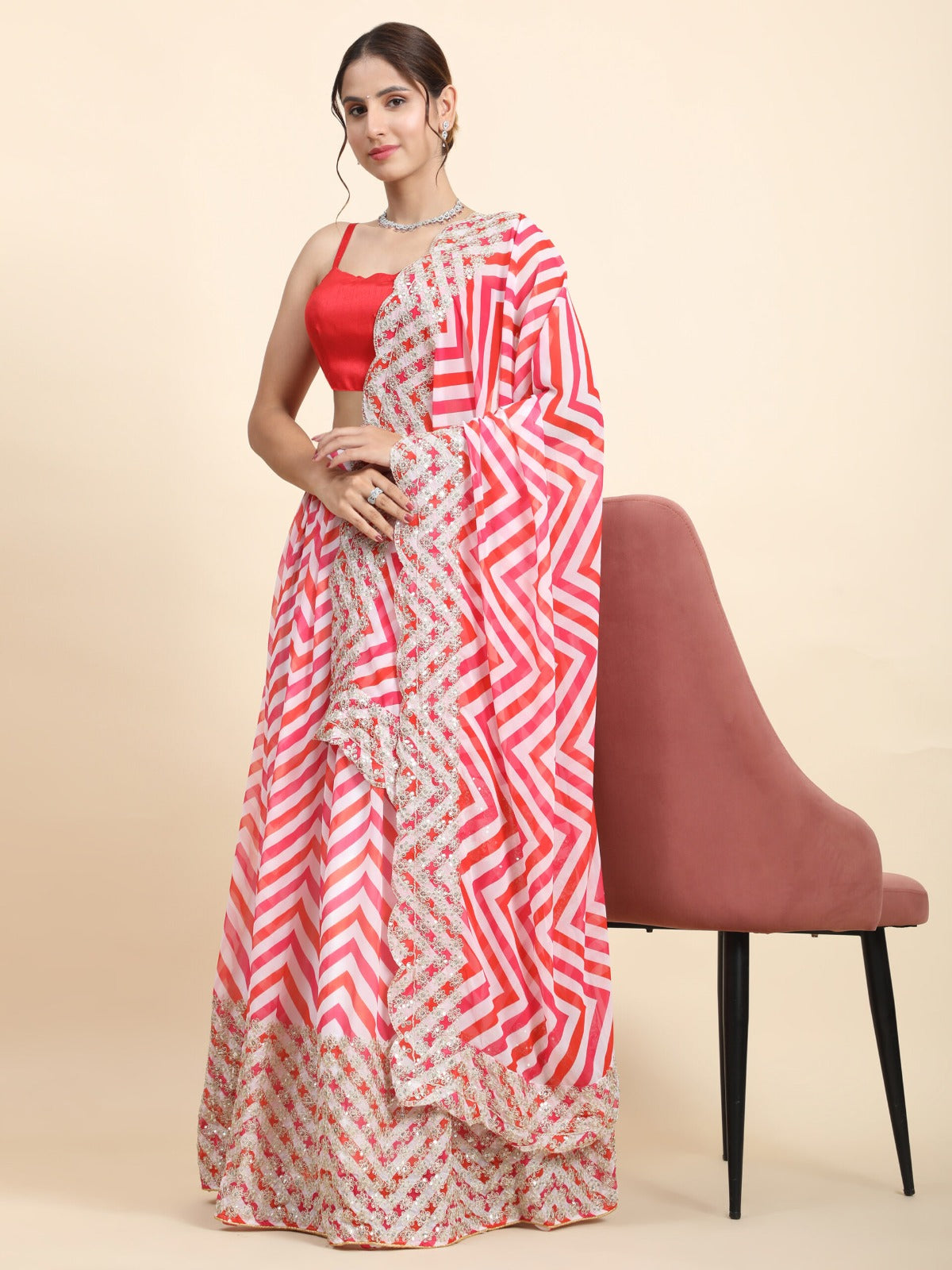 Lehenga Mart Glamorous Designer Lehenga Choli for Bridal and Bridesmaids Wedding Wear Choli - Distacart