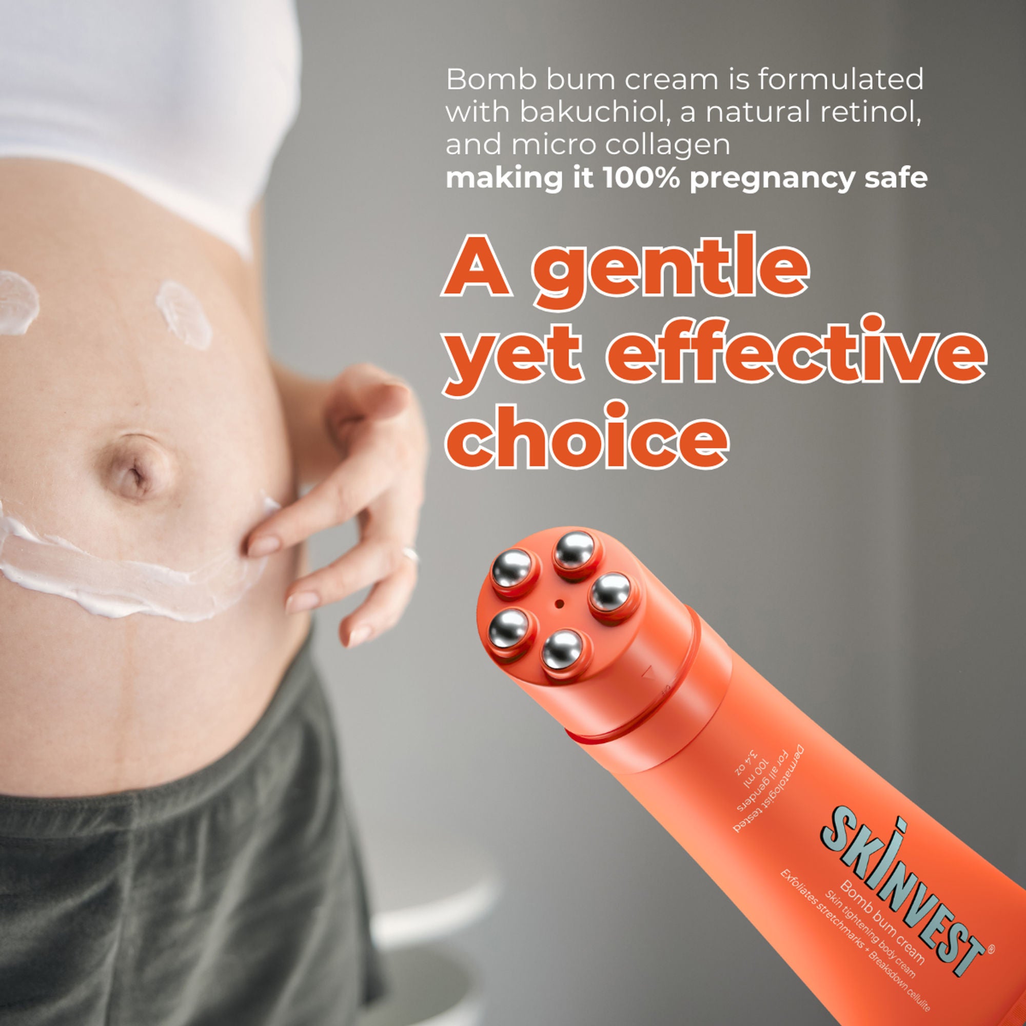 Skinvest Bomb bum cream for Stretch Marks + Cellulite - Distacart