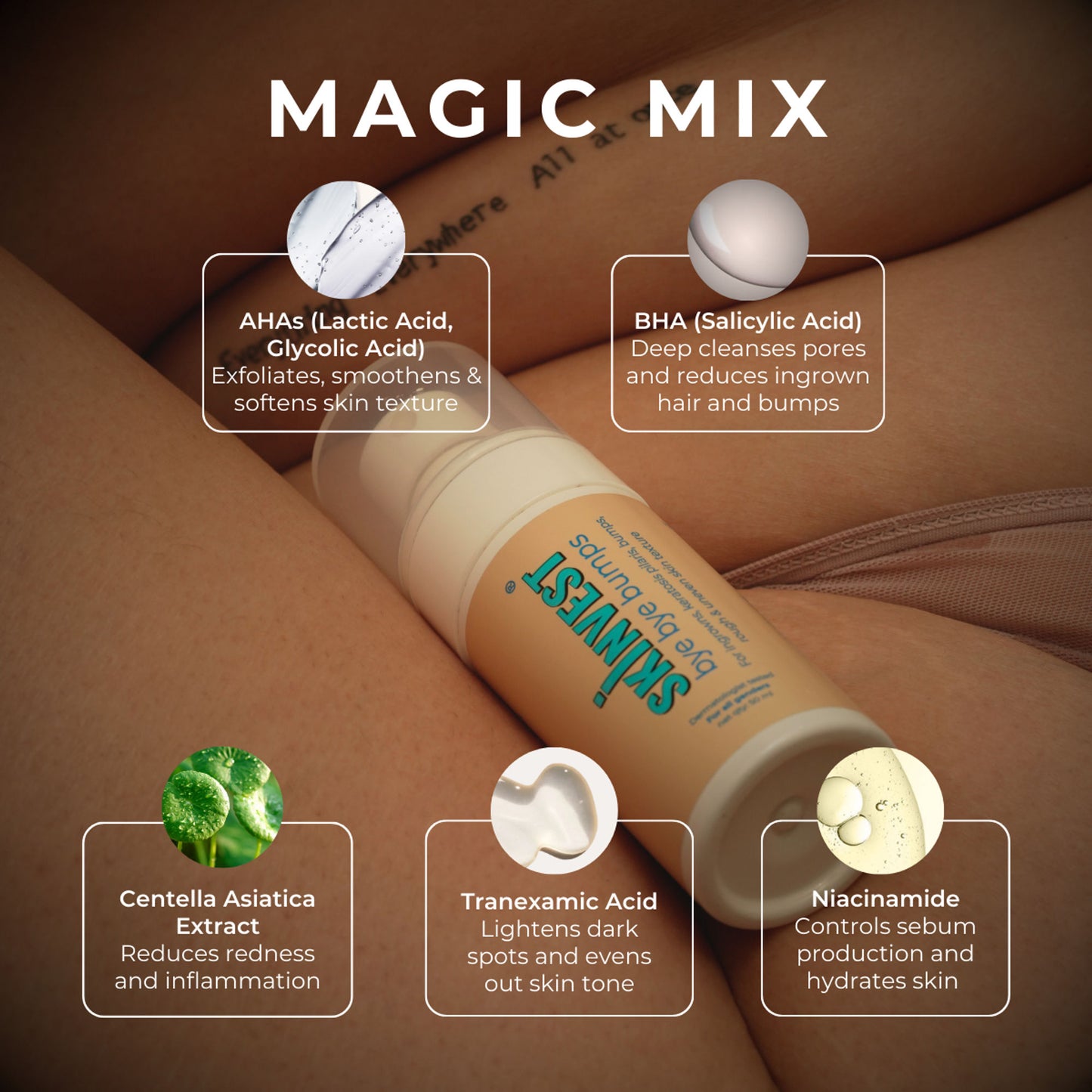 Skinvest Bye Bye Bumps - Exfoliating Body Mist - Distacart