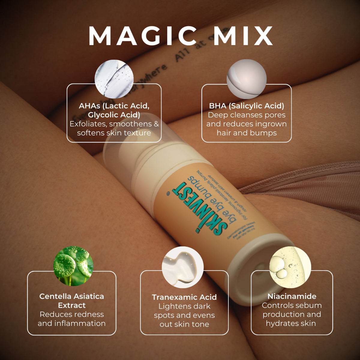 Skinvest Bye Bye Bumps - Exfoliating Body Mist - Distacart