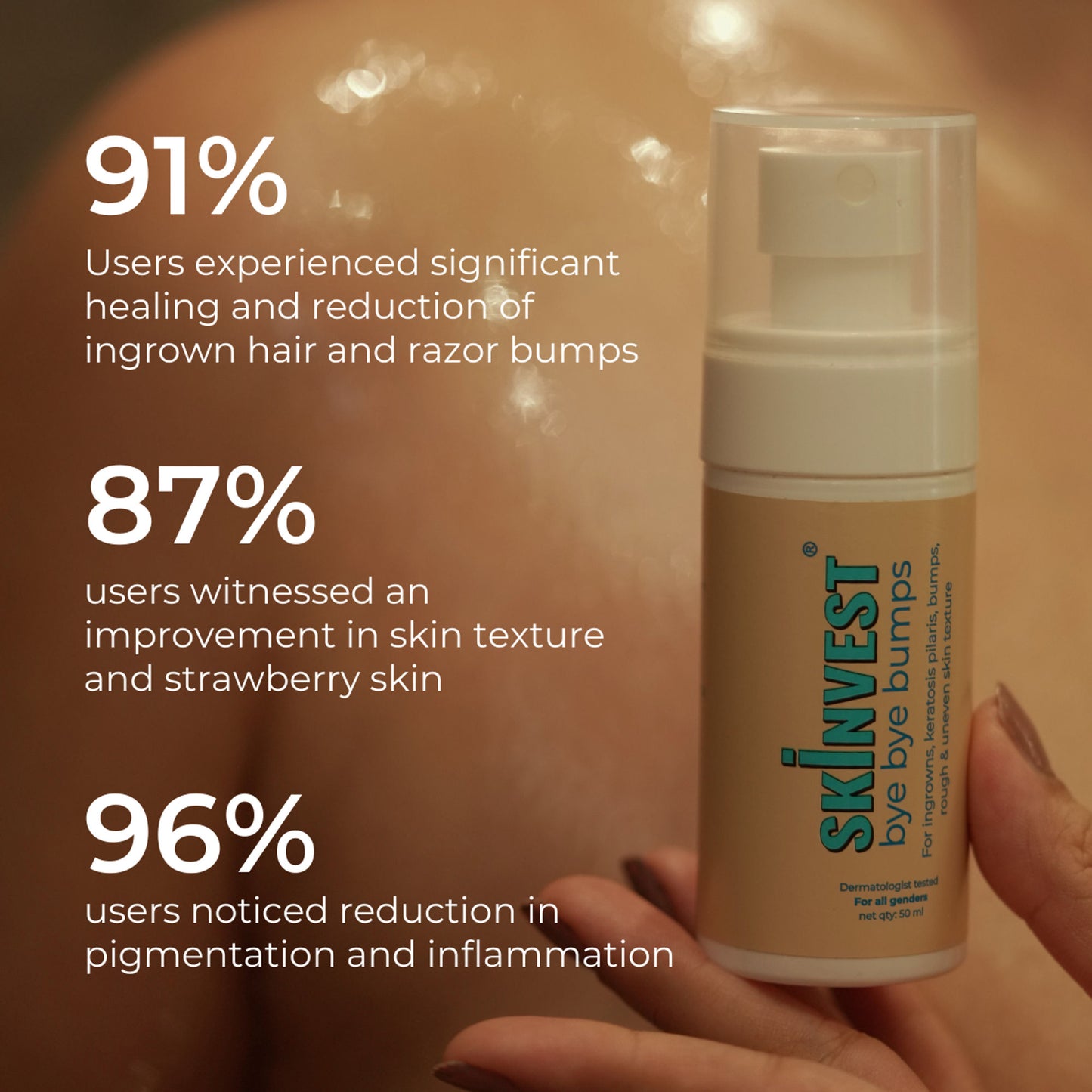 Skinvest Bye Bye Bumps - Exfoliating Body Mist - Distacart