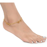 Thumbnail for AanyaCentric Gold Plated Traditional Anklets Payal - Classic and Stylish for Women and Girls - Distacart