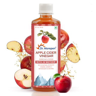 Dr. Morepen Apple Cider Vinegar With 2x Mother for Weight Management, Immunity, Skin & Hair - Distacart