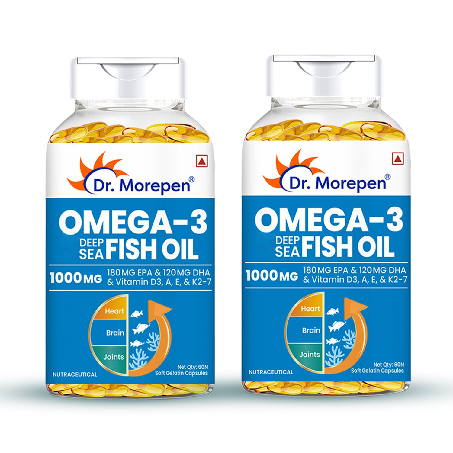 Dr. Morepen Omega 3 Deep Sea Fish Oil Softgels - Distacart