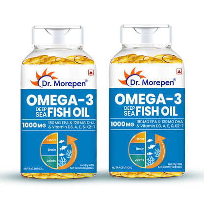 Dr. Morepen Omega 3 Deep Sea Fish Oil Softgels - Distacart