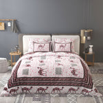 Thumbnail for Pink Ethnic Motifs Cotton 200TC King Bedsheet With 2 Zipper Pillow Covers - King Size by House of Ree - Distacart