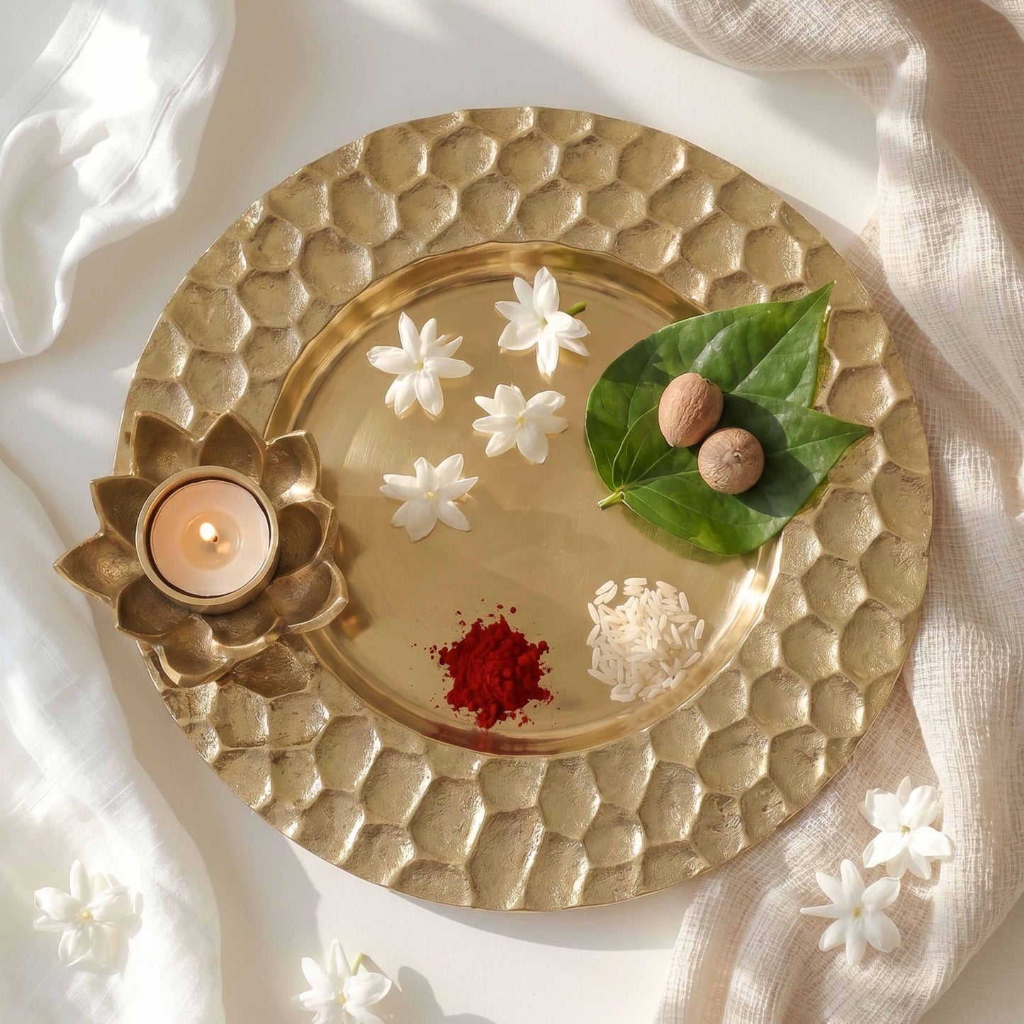honeycomb pooja thali