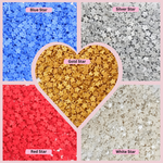 Thumbnail for confect edible patriotic sprinkles mix blue red silver white gold sprinkles mighty hero sprinkles pack of 5 j4 02
