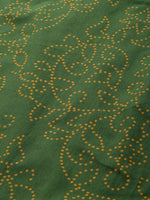 Thumbnail for Ode by House of Pataudi Women Green Printed Pure Cotton Halter Neck Rozana Kurta - Distacart