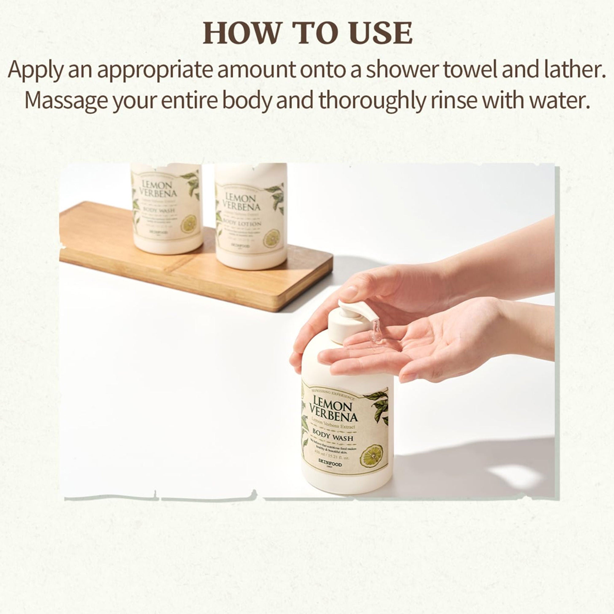 Skinfood Lemon Verbena Body Wash - Energizing, Hydrating, Skin Revitalizing - Distacart