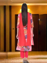 Thumbnail for Kalini Women Floral Printed Regular Kurta with Trousers & With Dupatta - Distacart