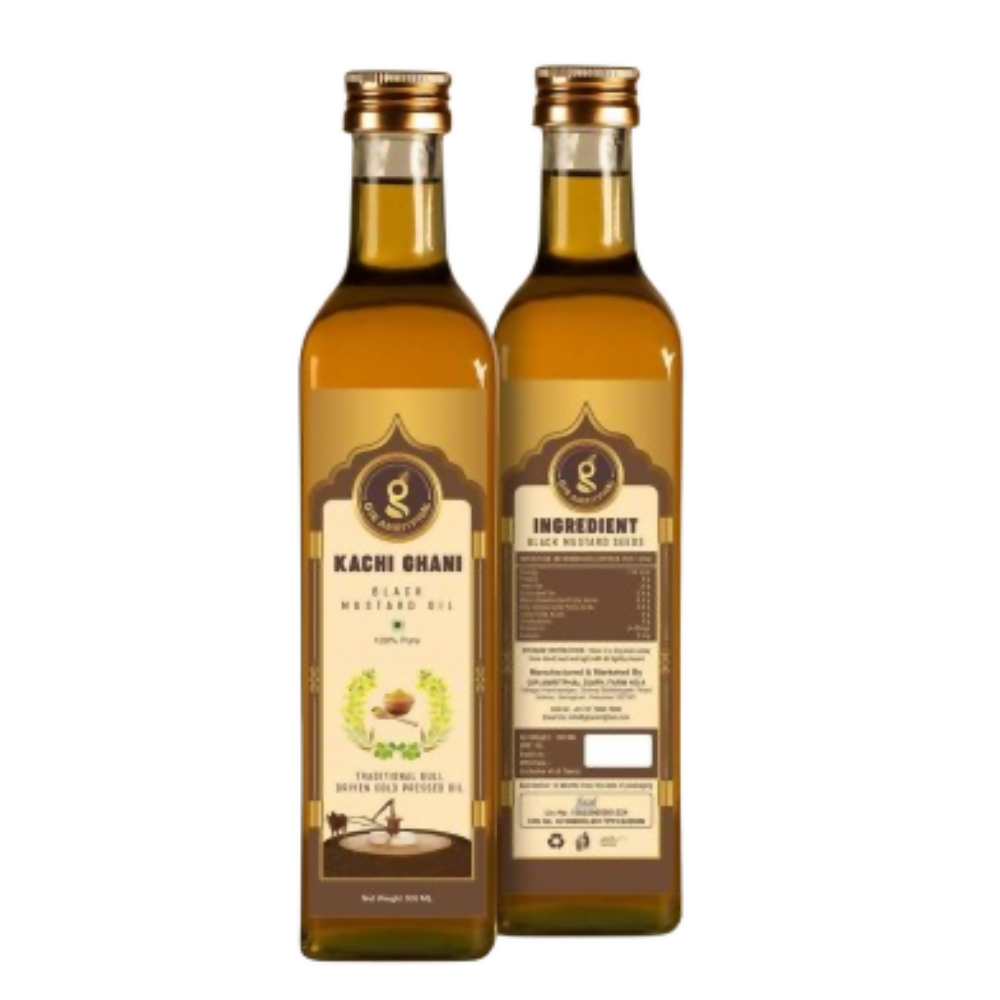 Giramritphal Kachi Ghani Cold Pressed Black Mustard Oil - Distacart