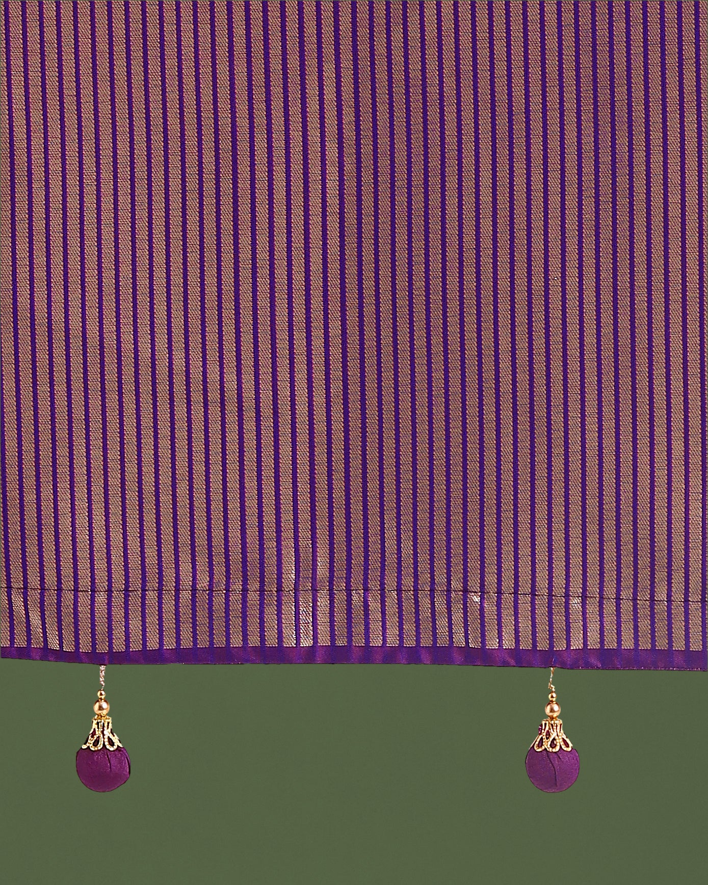 Monjolika Fashion Banarasi Silk Purple Zaal Pattern Traditional Saree