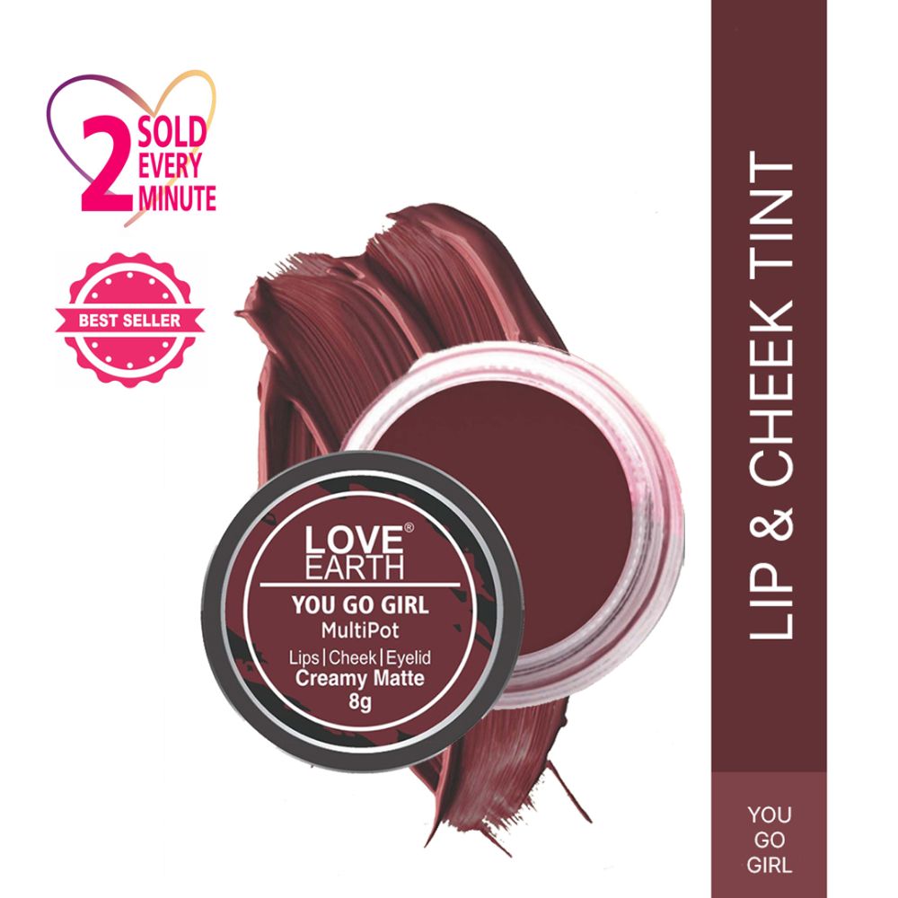 Love Earth Lip Tint & Cheek Tint Multipot - You Go Girl - Distacart