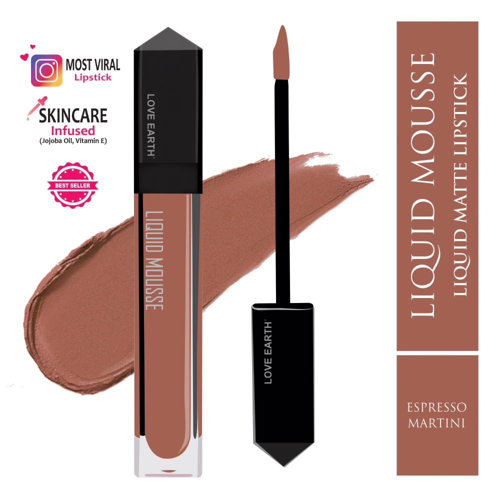 Love Earth Liquid Mousse Lipstick - Espresso Martini - Distacart