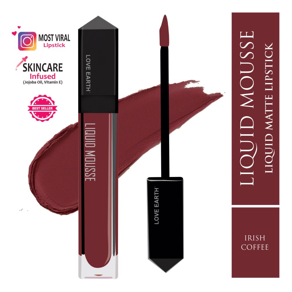 Love Earth Liquid Mousse Lipstick - Irish Coffee - Distacart