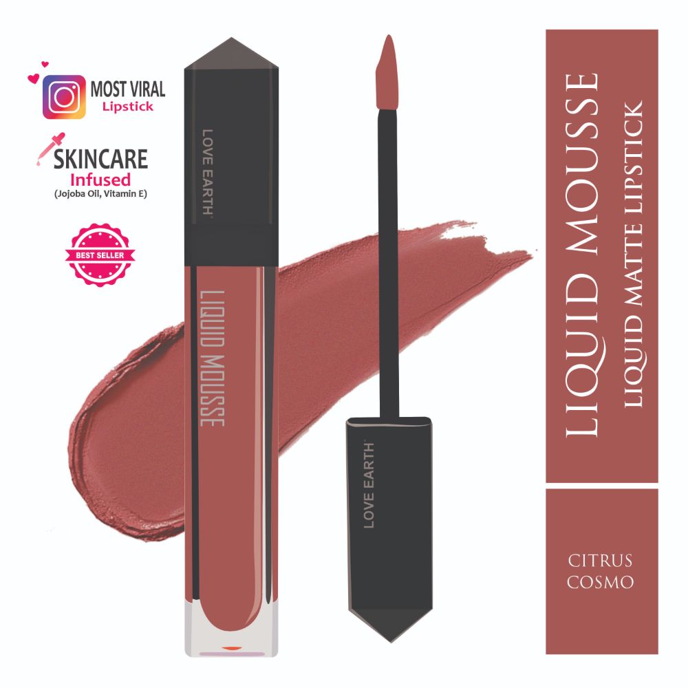 Love Earth Liquid Mousse Lipstick - Citrus Cosmo - Distacart