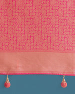 Thumbnail for Monjolika Fashion Light Pink Colour Banarasi Silk Zari Weaving Classic Saree