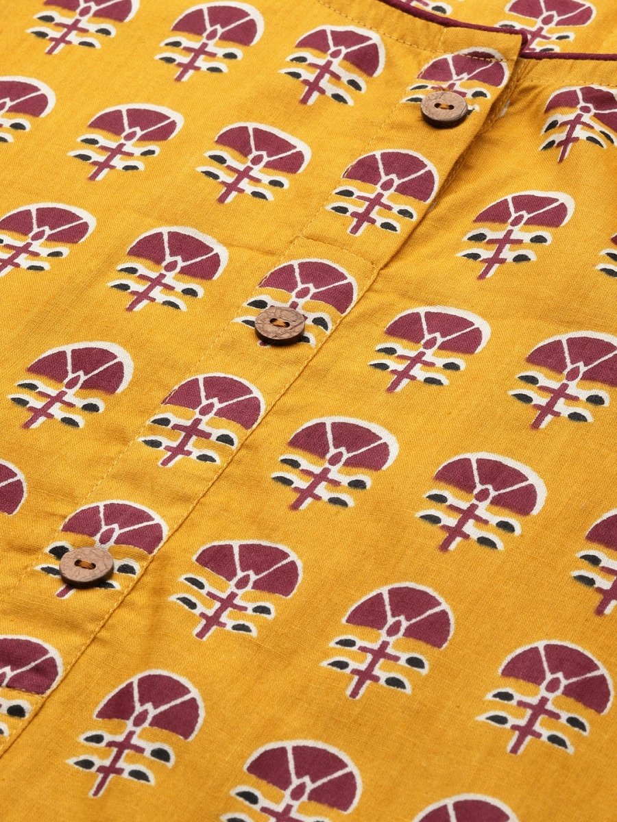 Anouk Women Ethnic Motifs Printed Pure Cotton Kurta with Palazzos & Dupatta - Distacart