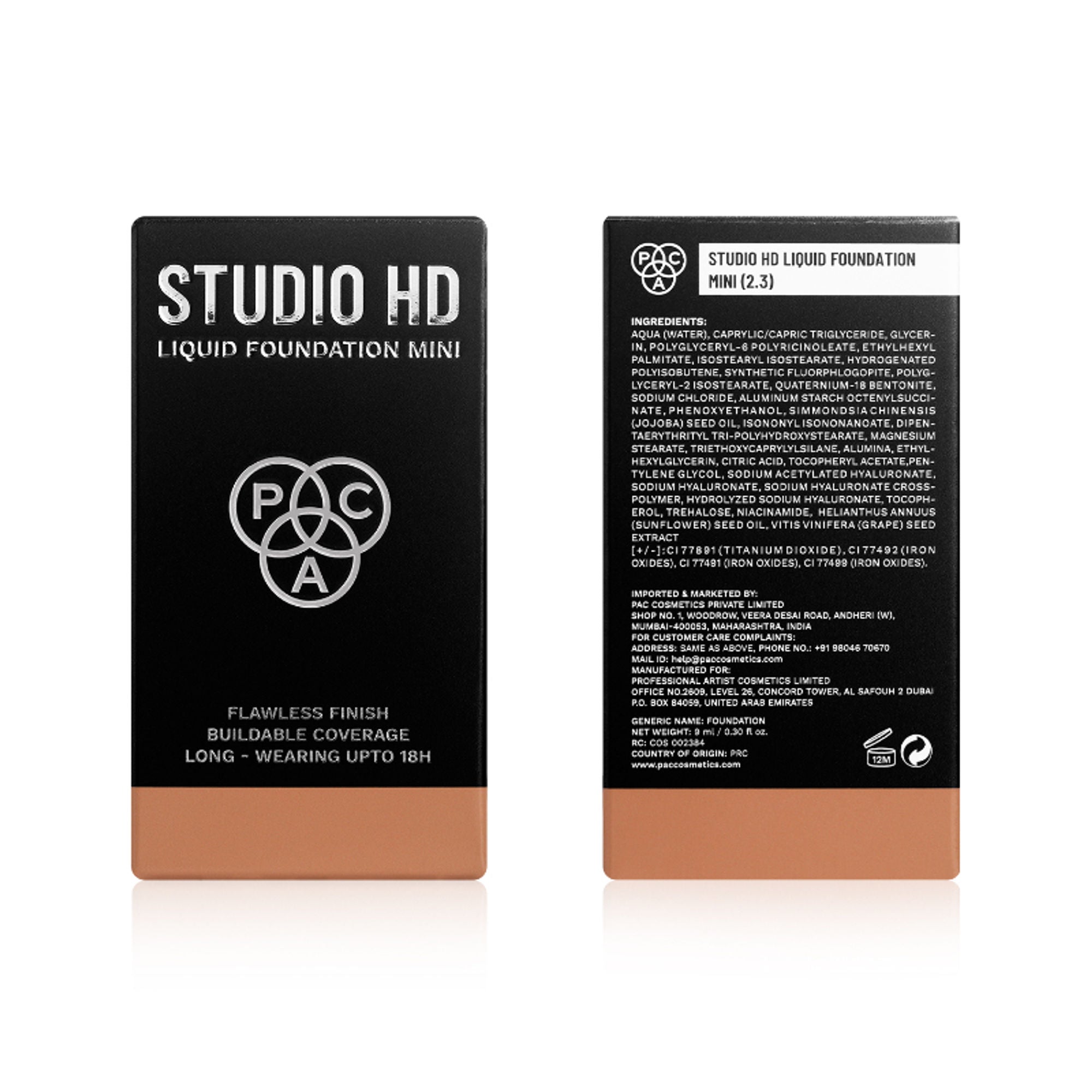 PAC Studio HD Liquid Mini Foundation - 2.3 - Distacart