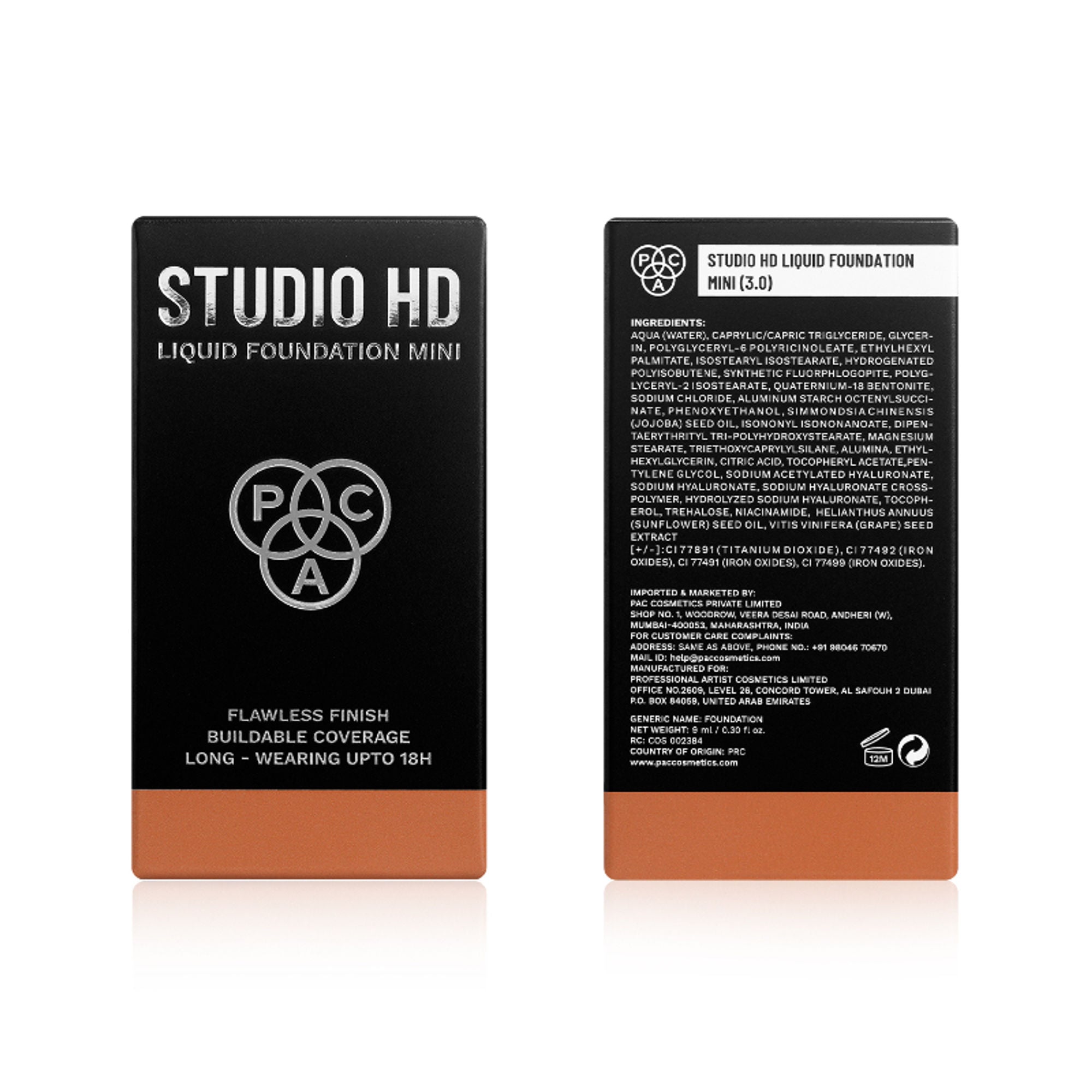 PAC Studio HD Liquid Mini Foundation - 3 - Distacart
