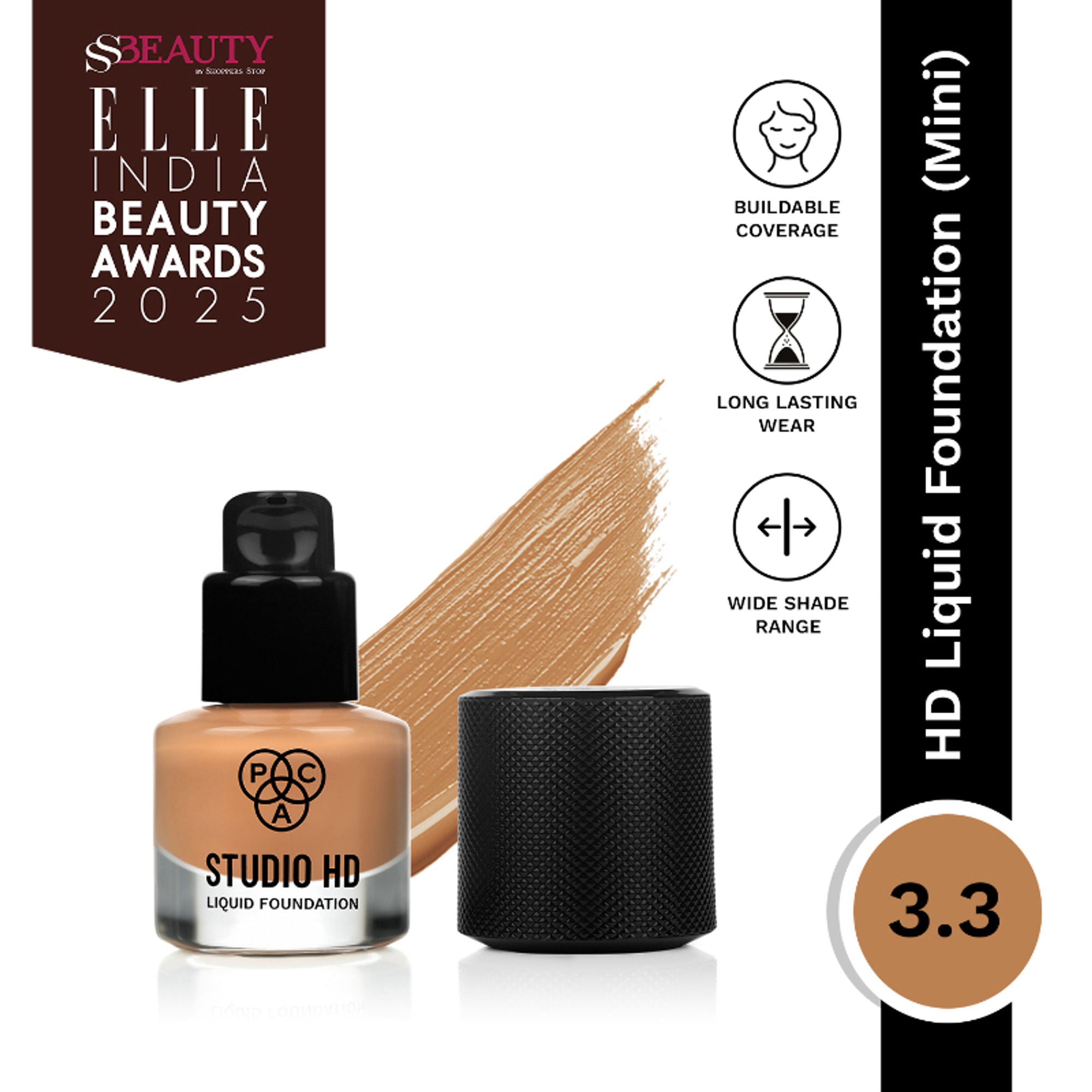 PAC Studio HD Liquid Mini Foundation - 3.3