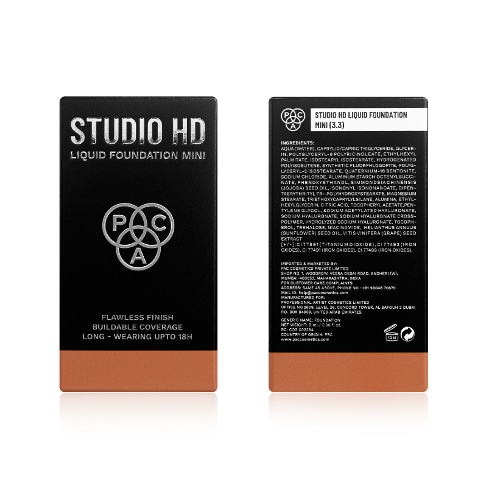 PAC Studio HD Liquid Mini Foundation - 3.3