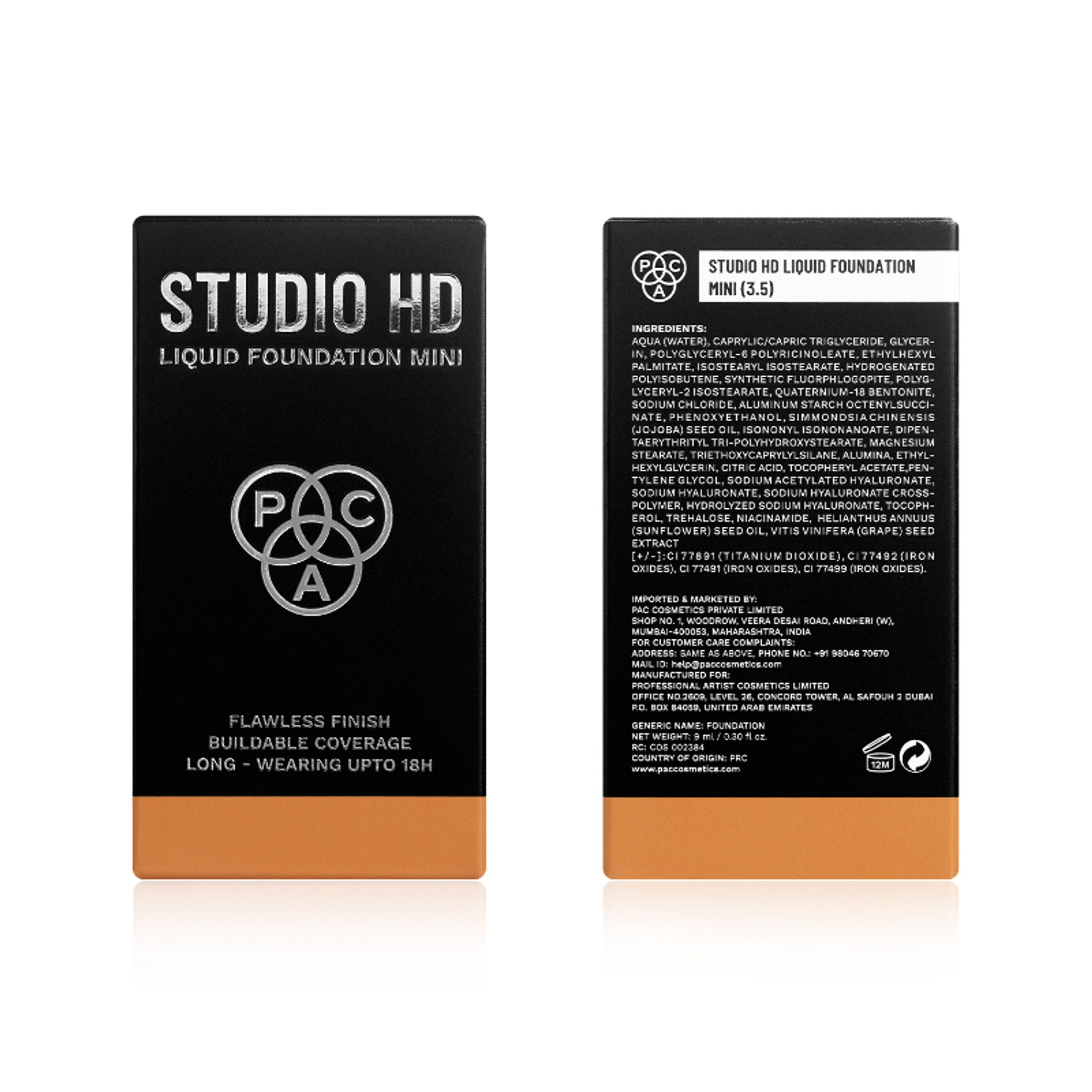 PAC Studio HD Liquid Mini Foundation - 3.5 - Distacart