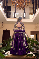 Thumbnail for Lorenvalley Parot Star Georgette Embellishment With Pearl Coding And Sequins Embroidery Work Lehenga Choli with Dupatta