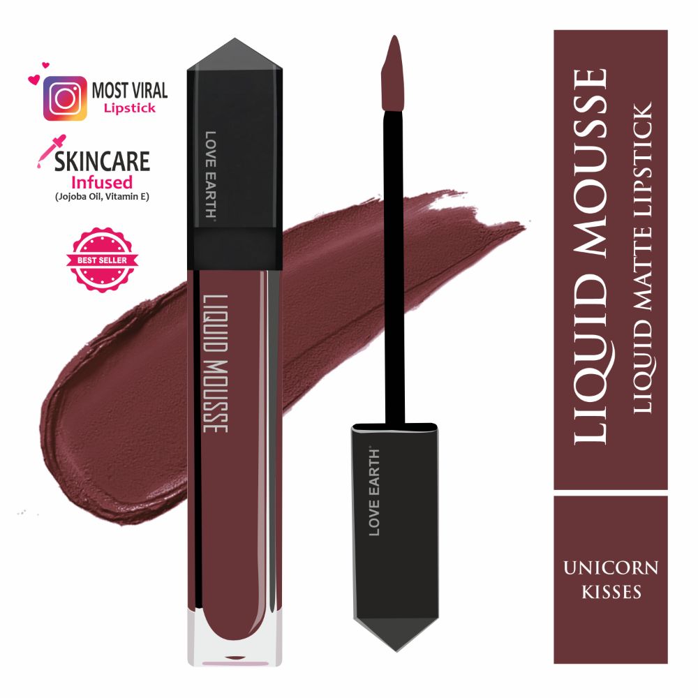 Love Earth Liquid Mousse Lipstick - Unicorn Kisses - Distacart