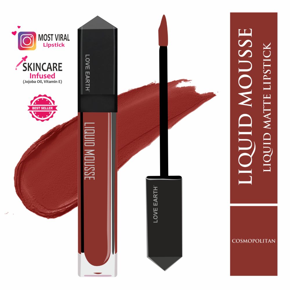 Love Earth Liquid Mousse Lipstick - Cosmopolitan - Distacart