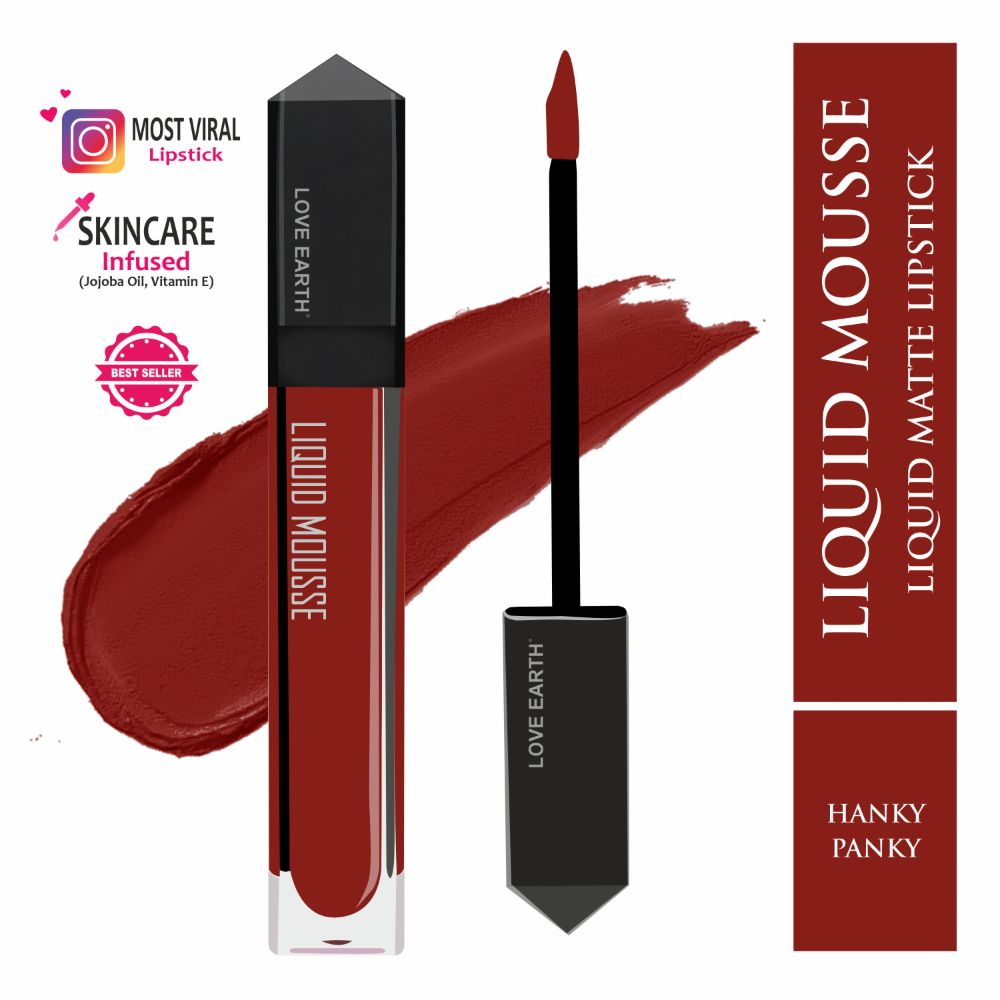 Love Earth Liquid Mousse Lipstick - Hanky Panky - Distacart