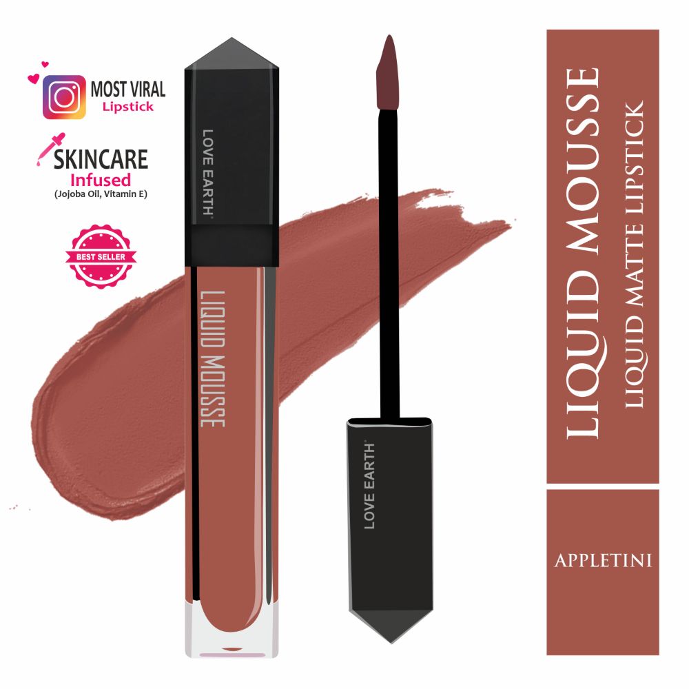 Love Earth Liquid Mousse Lipstick - Appletini - Distacart