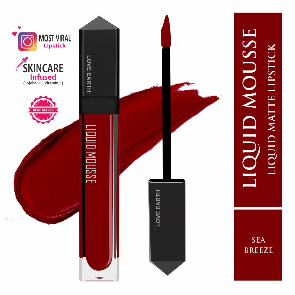 Love Earth Liquid Mousse Lipstick - Sea Breeze - Distacart