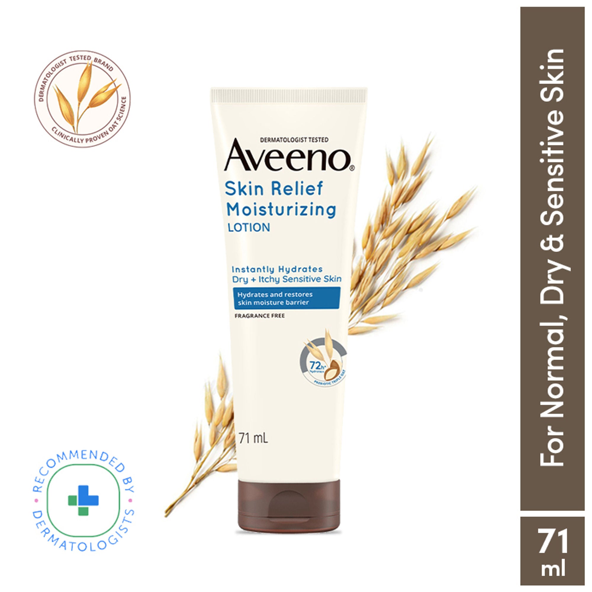 Aveeno Skin Relief Moisturising Lotion - Oat + Shea Butter Body Moisturizer For Dry & Sensitive Skin
