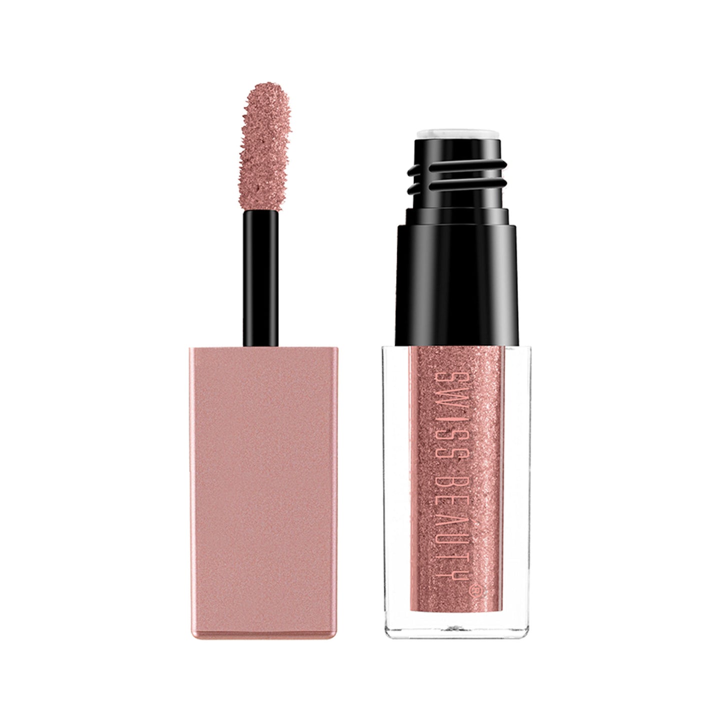Swiss Beauty Metallic Liquid Eyeshadow - 05 Rose Gold Retro - Distacart