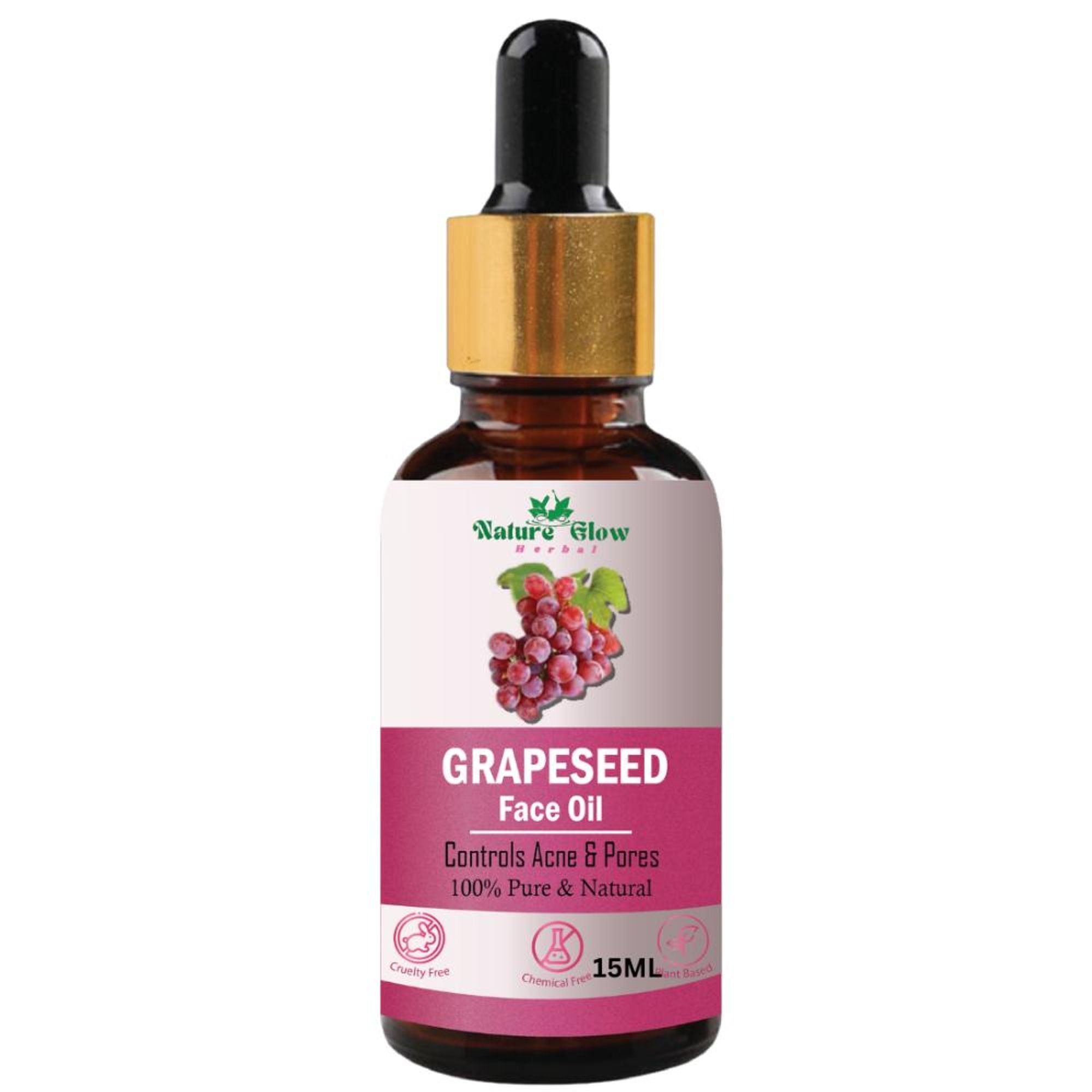 Nature Glow Herbal Grapeseed Facial Oil - Distacart