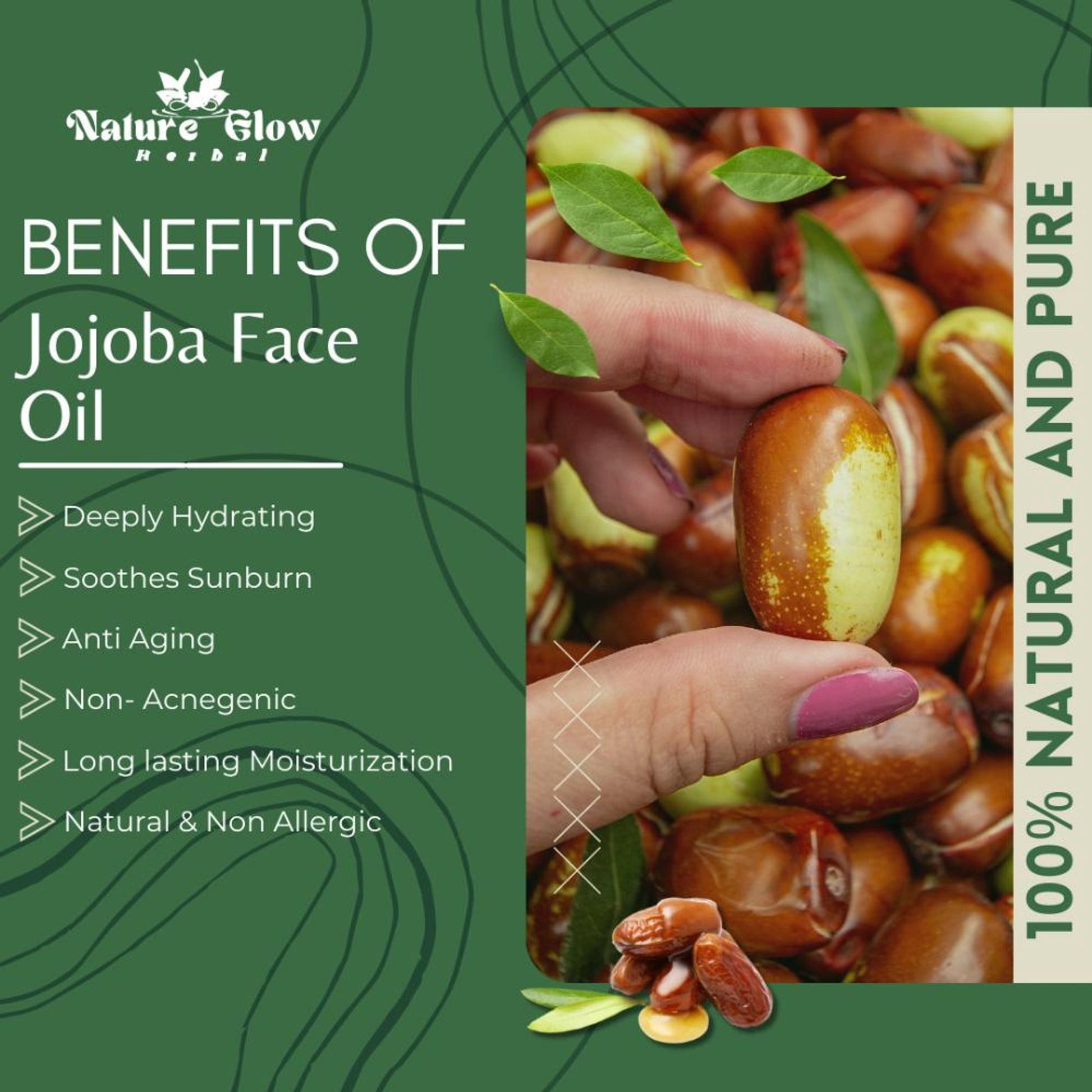Nature Glow Herbal Jojoba Facial Oil - Distacart