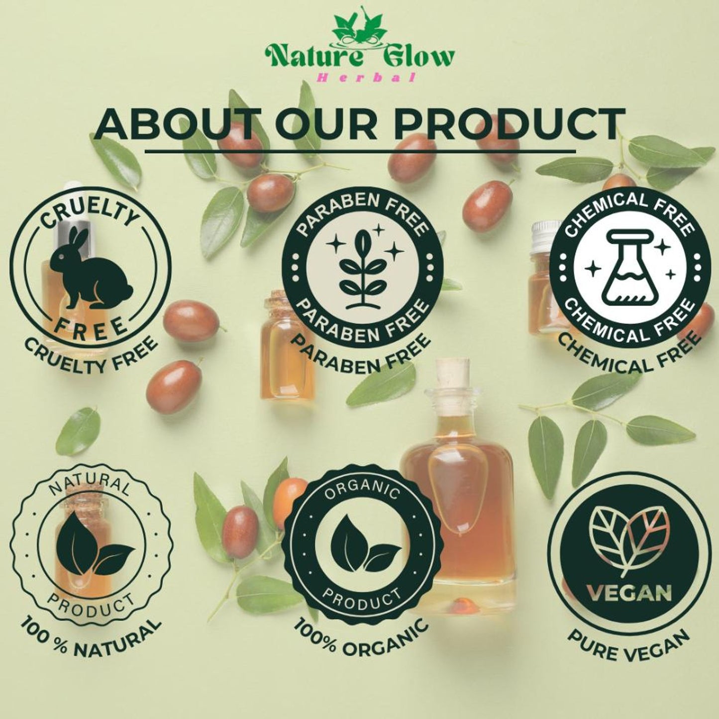 Nature Glow Herbal Jojoba Facial Oil - Distacart