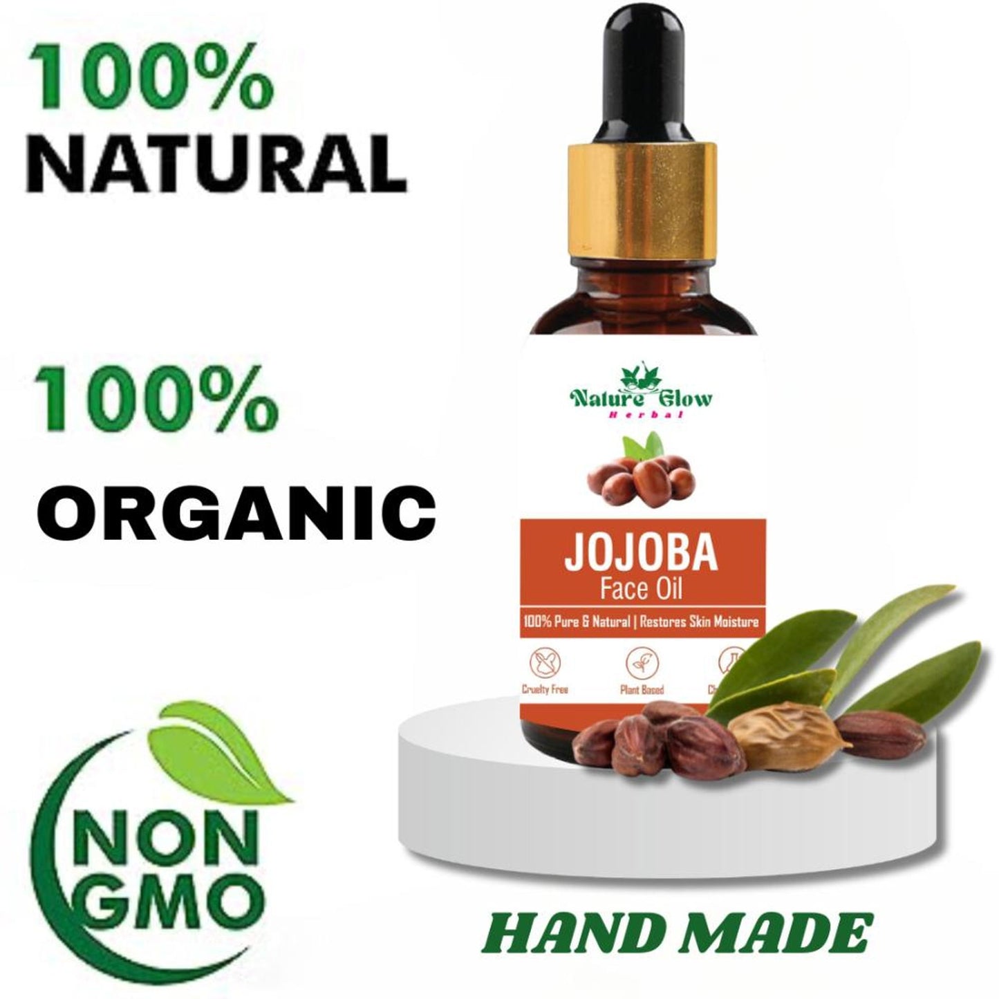 Nature Glow Herbal Jojoba Facial Oil - Distacart