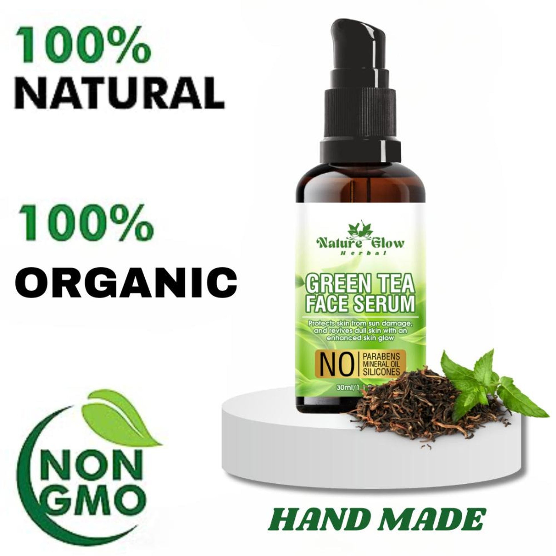 Nature Glow Herbal Green Tea Face Serum - Distacart