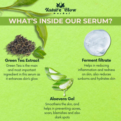 Nature Glow Herbal Green Tea Face Serum - Distacart
