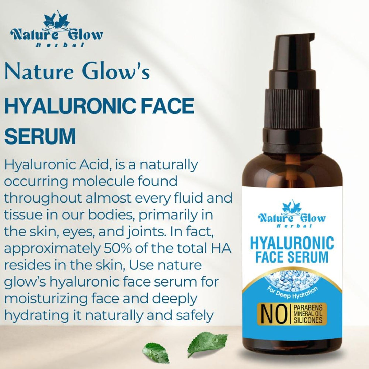 Nature Glow Herbal Hyaluronic Serum - Distacart